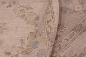handmade Transitional Kafkaz Ivory Beige Hand Knotted RECTANGLE 100% WOOL area rug 8' x 10'