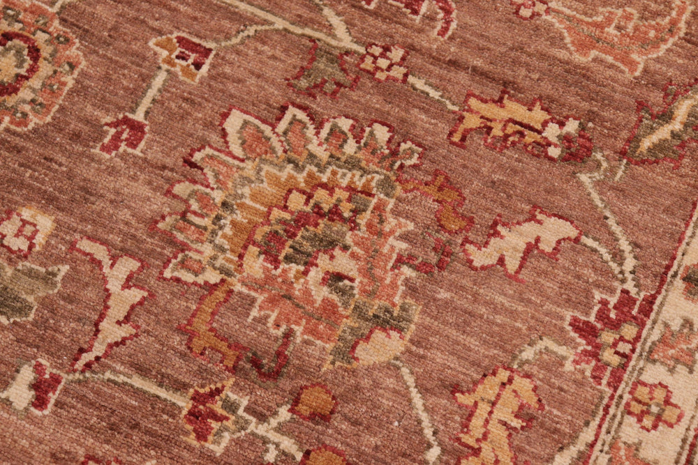 handmade Traditional Kafkaz Brown Green Hand Knotted RECTANGLE 100% WOOL area rug 8x11