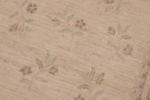 handmade Transitional Lahore Beige Brown Hand Knotted RECTANGLE 100% WOOL area rug 8' x 10'