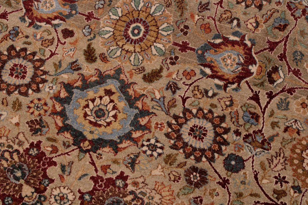 handmade Traditional Tabriz Lt. Gray Drk. Red Hand Knotted RECTANGLE 100% WOOL area rug 9x12