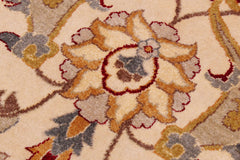 handmade Traditional  Ivory Lt. Green Hand Knotted RECTANGLE 100% WOOL area rug 9' x 12'