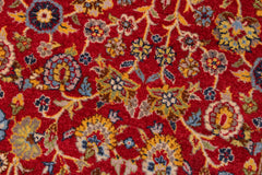 handmade Transitional  Red Blue Hand Knotted RECTANGLE 100% WOOL area rug 9' x 12'