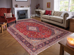 handmade Traditional Antique Red Blue Hand Knotted RECTANGLE 100% WOOL area rug 10 x 13