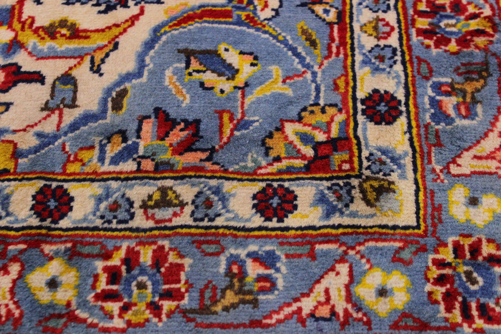 handmade Traditional Antique Red Blue Hand Knotted RECTANGLE 100% WOOL area rug 10 x 13