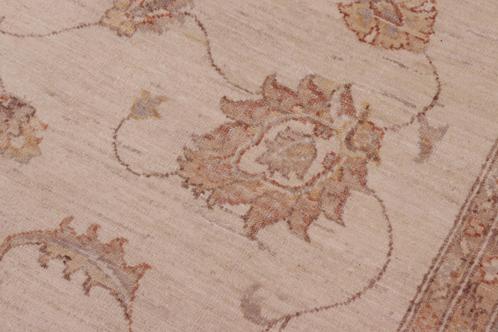 handmade Traditional Kafkaz Beige Blue Hand Knotted RECTANGLE 100% WOOL area rug 8x10