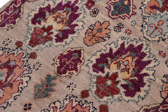 handmade Transitional Caucasian Gray Purple Hand-made RECTANGLE 100% WOOL area rug 2' x 3'