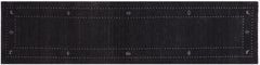 handmade Modern Gabbeh Black Black Hand-made RUNNER 100% WOOL area rug 3x12