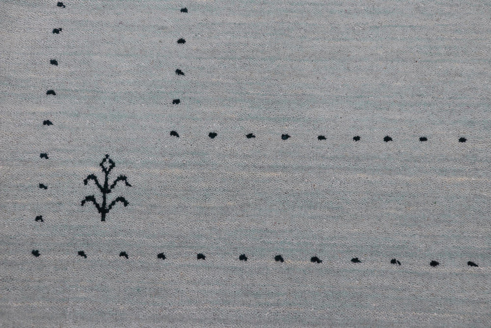 handmade Modern Gabbeh Ivory Ivory Hand-made RECTANGLE 100% WOOL area rug 9' x 12'