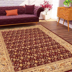 handmade Transitional Kafkaz Red Beige Hand Knotted RECTANGLE 100% WOOL area rug 9' x 12'