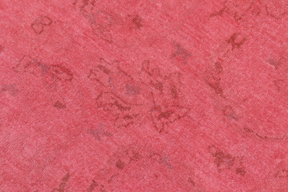 handmade Over Dyed Over Dyed Pink Blue Hand Knotted RECTANGLE 100% WOOL area rug 8' x 10'