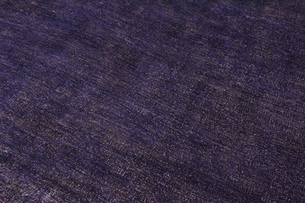 handmade Over Dyed Over Dyed Purple Purple Hand Knotted RECTANGLE 100% WOOL area rug 9' x 12'