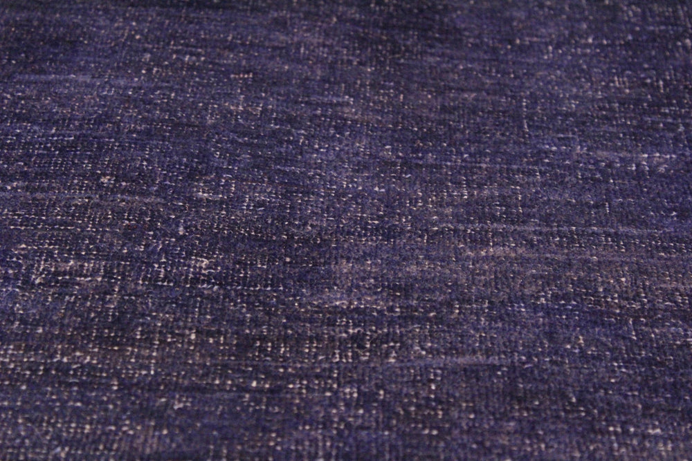 handmade Over Dyed Over Dyed Purple Purple Hand Knotted RECTANGLE 100% WOOL area rug 9' x 12'