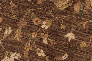 handmade Traditional Kafkaz Brown Beige Hand Knotted RECTANGLE 100% WOOL area rug 9x12