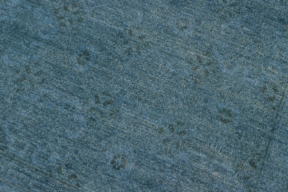 handmade Over Dyed Over Dyed Bluish Gray Gray Hand Knotted RECTANGLE 100% WOOL area rug 8' x 10'