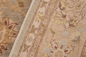 handmade Traditional Kafkaz Lt. Gray Lt. Green Hand Knotted RECTANGLE 100% WOOL area rug 9x12