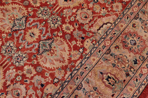 handmade Traditional Lahore Rust Tan Hand Knotted RECTANGLE 100% WOOL area rug 6' x 9'