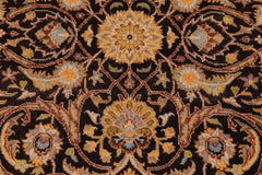 handmade Traditional  Brown Tan Hand Knotted RECTANGLE 100% WOOL area rug 6' x 9'