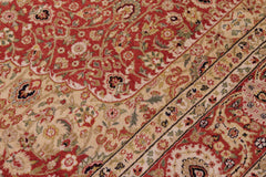 handmade Traditional Nauras Rust Rust Hand Knotted RECTANGLE 100% WOOL area rug 6' x 9'