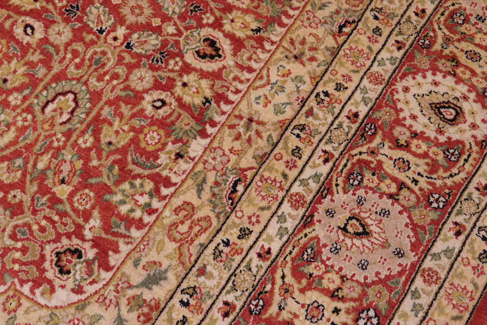 handmade Traditional Nauras Rust Rust Hand Knotted RECTANGLE 100% WOOL area rug 6' x 9'