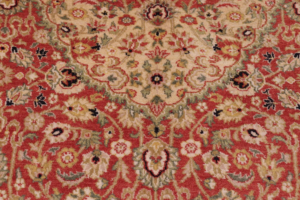 handmade Traditional Nauras Rust Rust Hand Knotted RECTANGLE 100% WOOL area rug 6' x 9'