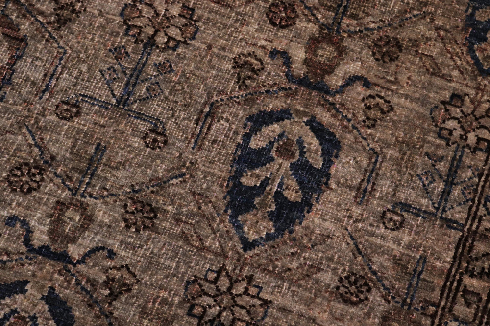 handmade Over Dyed Over Dyed Gray Gray Hand Knotted RECTANGLE 100% WOOL area rug 8' x 10'