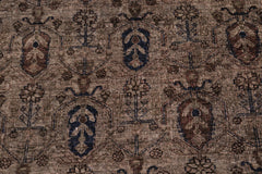 handmade Over Dyed Over Dyed Gray Gray Hand Knotted RECTANGLE 100% WOOL area rug 8' x 10'
