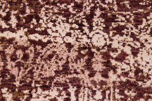 handmade Modern Kafkaz Brown Purple Hand Knotted RECTANGLE WOOL&SILK area rug 6' x 9'