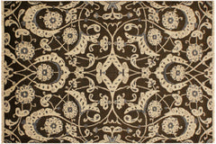 Eclectic Ziegler Andres Brown/Beige Wool Rug - 4'1'' x 6'2''