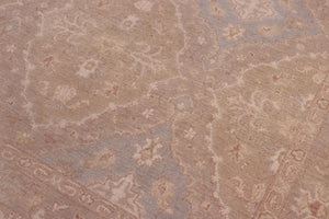 handmade Transitional Kafkaz Lt. Green Lt. Gray Hand Knotted RECTANGLE 100% WOOL area rug 8' x 10'