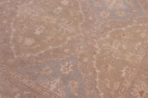 handmade Transitional Kafkaz Lt. Green Lt. Gray Hand Knotted RECTANGLE 100% WOOL area rug 8' x 10'