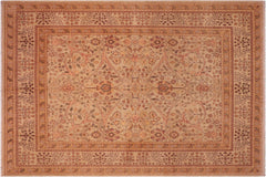 handmade Traditional Kafkaz Tan Tan Hand Knotted RECTANGLE 100% WOOL area rug 8' x 10'