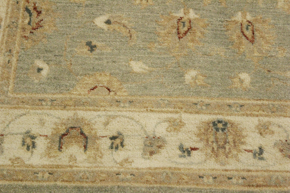 handmade Traditional Kafkaz Gray Ivory Hand Knotted RECTANGLE 100% WOOL area rug 4x6