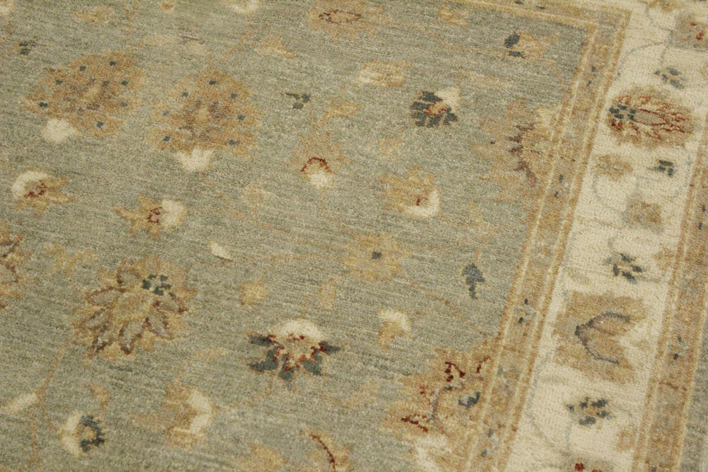handmade Traditional Kafkaz Gray Ivory Hand Knotted RECTANGLE 100% WOOL area rug 4x6