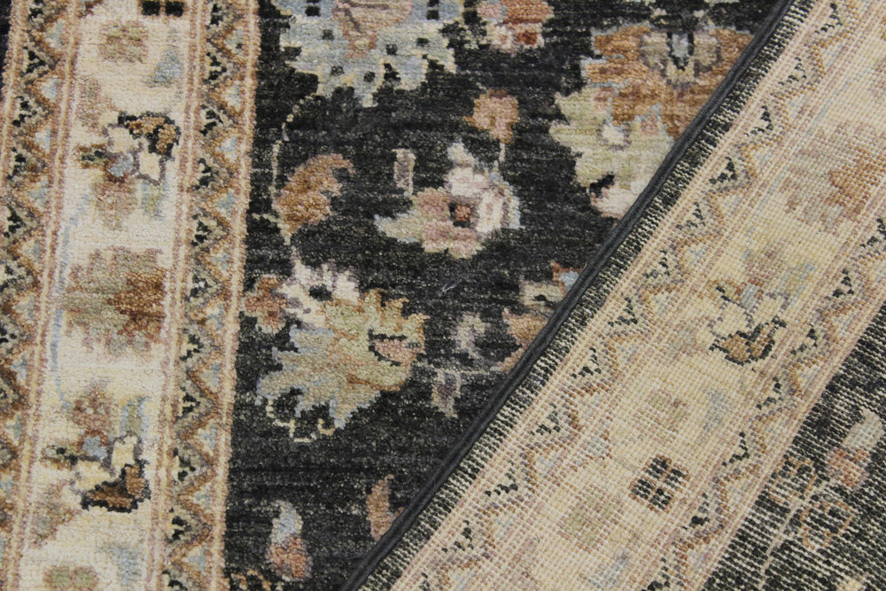 handmade Traditional Kafkaz Gray Ivory Hand Knotted RUNNER 100% WOOL area rug 3' x 8'