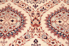 handmade Modern Kafkaz Beige Blue Hand Knotted RECTANGLE 100% WOOL area rug 8' x 10'
