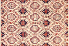 Modern Ziegler Agnus Beige/Blue Wool Rug - 8'1'' x 9'10''