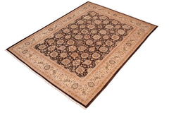handmade Transitional Design Brown Beige Hand Knotted RECTANGLE 100% WOOL area rug 8' x 10'