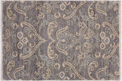 Chic Ziegler Cyril Gray/Gray Wool&Silk Rug - 2'2'' x 3'0''