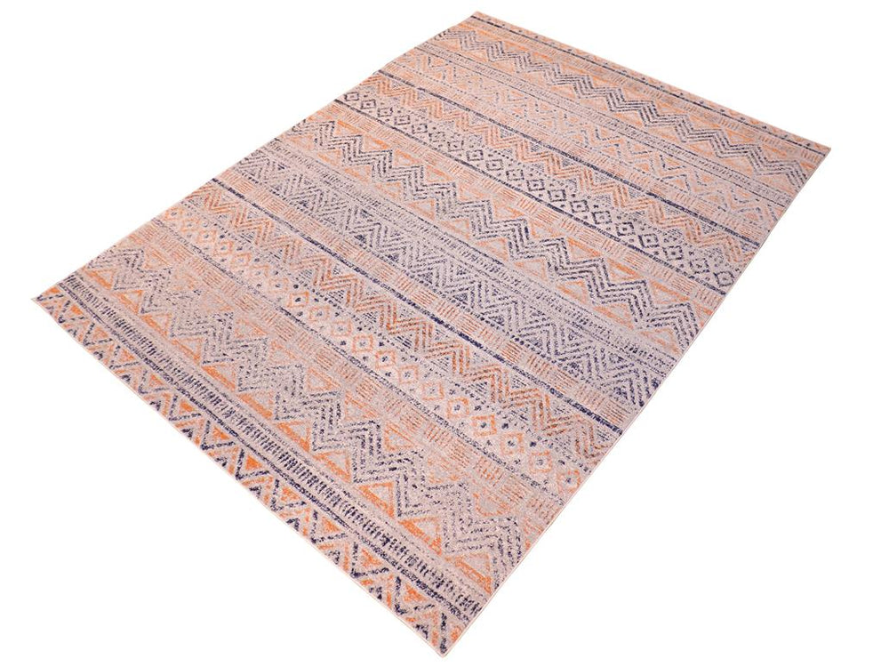 handmade Geometric Modern Gray Blue Machine Made RECTANGLE POLYESTER area rug 9x12