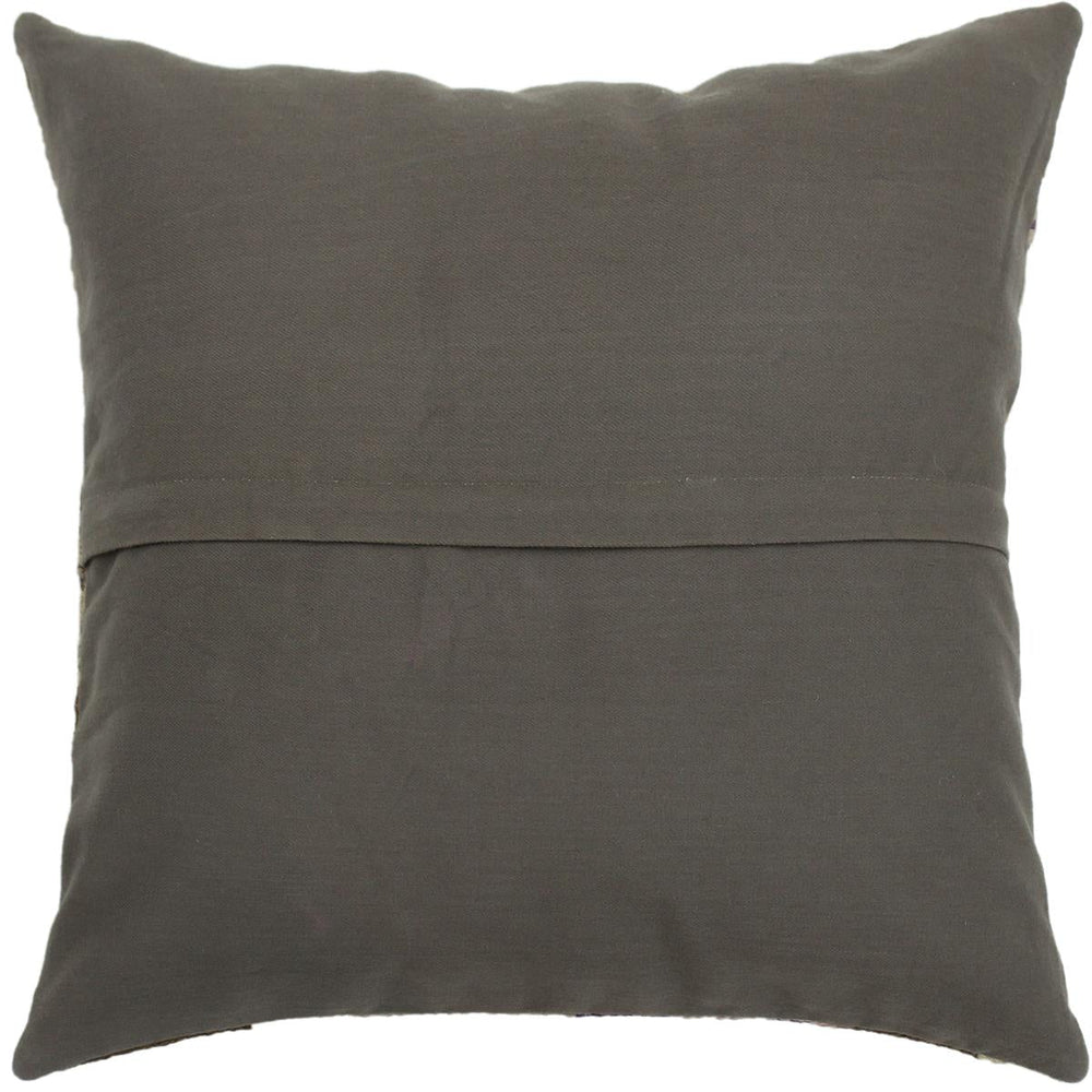 handmade Traditional Pillow Purple Gray Hand-made SQUARE 100% WOOL kilim throw pillow