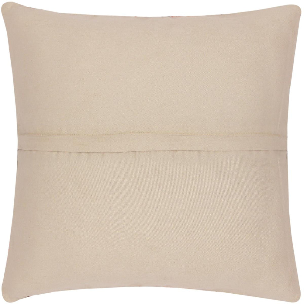 handmade Traditional Pillow Rust Blue Hand-Woven SQUARE 100% WOOL kilim throw pillow
