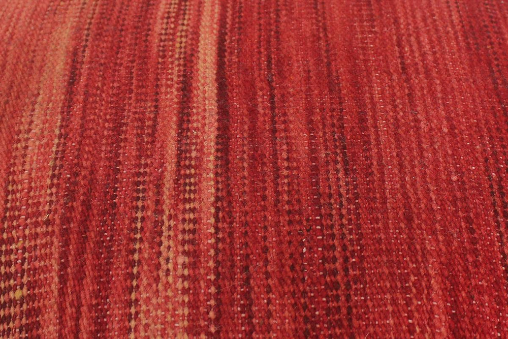 handmade Modern Victorianot Red Red Hand-made RECTANGLE Vegetable dyed wool and wood  24 x 24 x 19