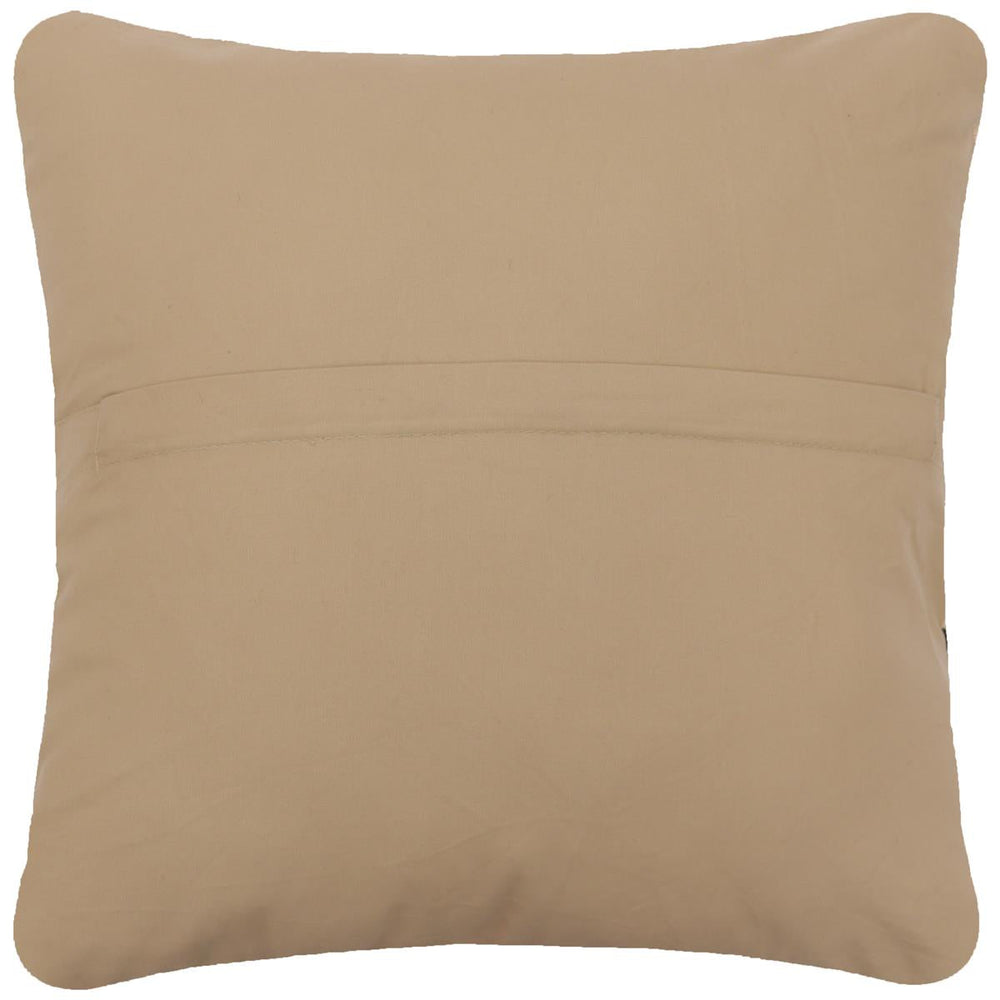 handmade Modern Pillow Beige Black Hand-Woven SQUARE 100% WOOL  Hand woven turkish pillow  2 x 2
