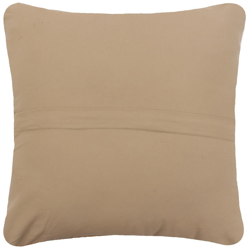 handmade Modern Pillow Brown Beige Hand-Woven SQUARE 100% WOOL  Hand woven turkish pillow  2 x 2