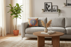 Bohemian Sullivan Turkish Hand-Woven Kilim Pillow