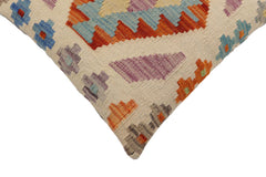 handmade Traditional Pillow Beige Rust Hand-Woven SQUARE 100% WOOL Hand woven turkish pillow2 x 2