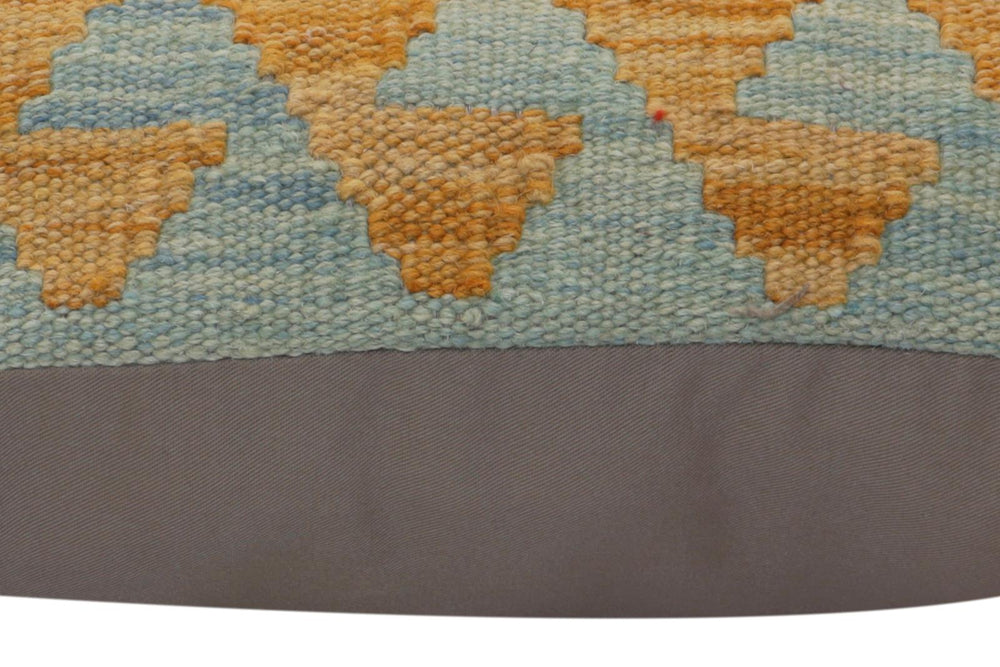 handmade Traditional Pillow Blue Red Hand-Woven SQUARE 100% WOOL  Hand woven turkish pillow  PILLOW