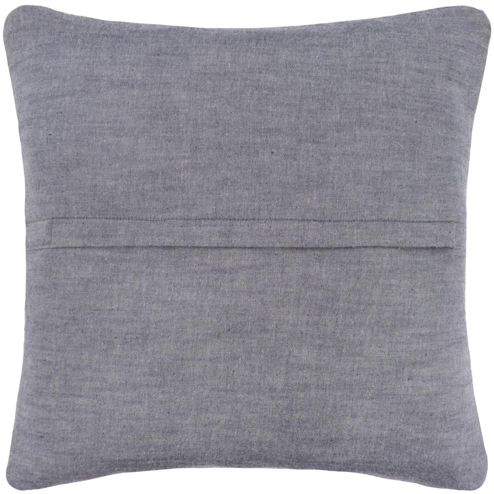 handmade Traditional Pillow Blue Beige Hand-Woven SQUARE 100% WOOL Hand woven turkish pillow2 x 2