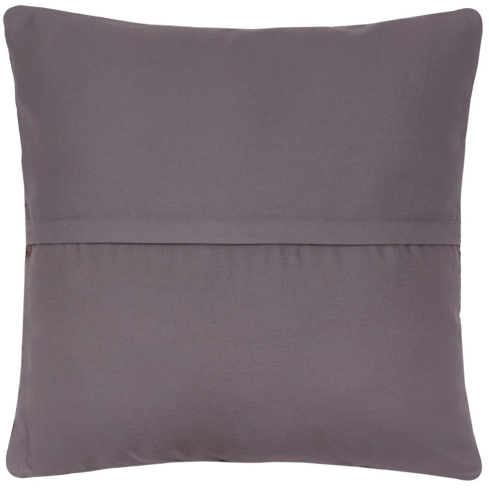 handmade Traditional Pillow Gray Brown Hand-Woven SQUARE 100% WOOL Hand woven turkish pillow2 x 2