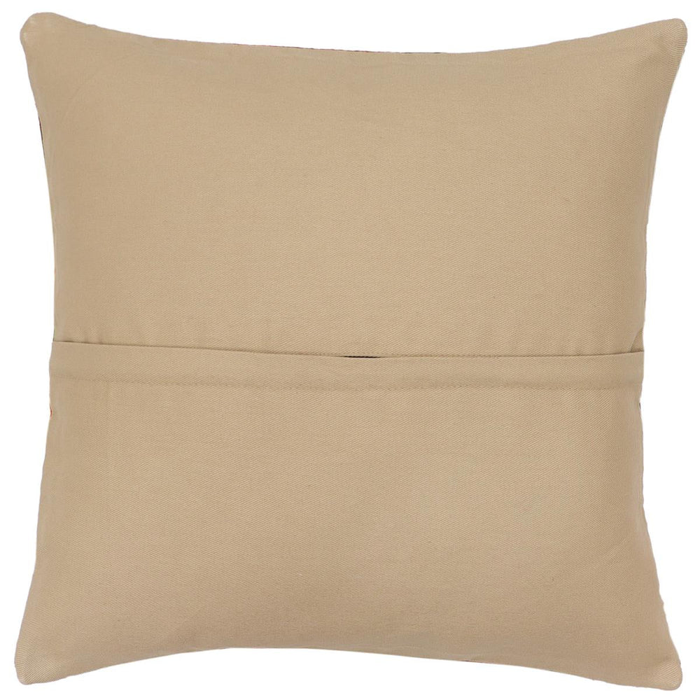 handmade Traditional Pillow Red Brown Hand-Woven SQUARE 100% WOOL Hand woven turkish pillow2 x 2